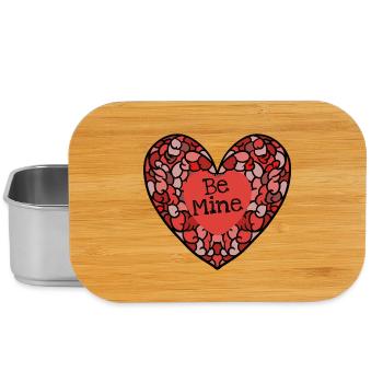 Be Mine Intricate Heart Mosaik - Lunch Box - Silber - Vorne
