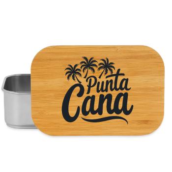 Punta Cana Caribbean Vacation with Palm Trees - Lunch Box - silver - Front