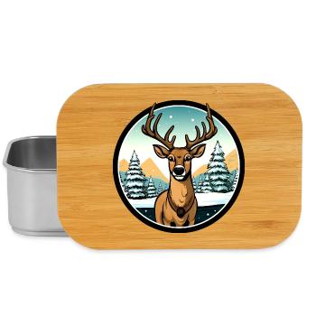 Fans de cerfs - Boîte à goûter - argent - Devant