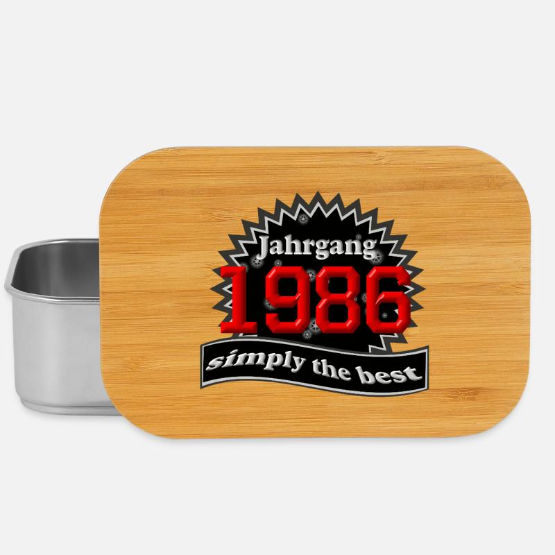 Né en 1986, 40e anniversaire - Boîte à goûter - argent