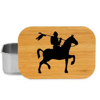 Silhouette du chevalier - Boîte à goûter - argent - Devant