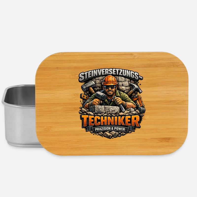 Steinversetzungs-Techniker - Lunch Box - Silber