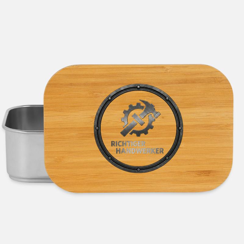 Logo Artisan Approprié Métal - Boîte à goûter - argent