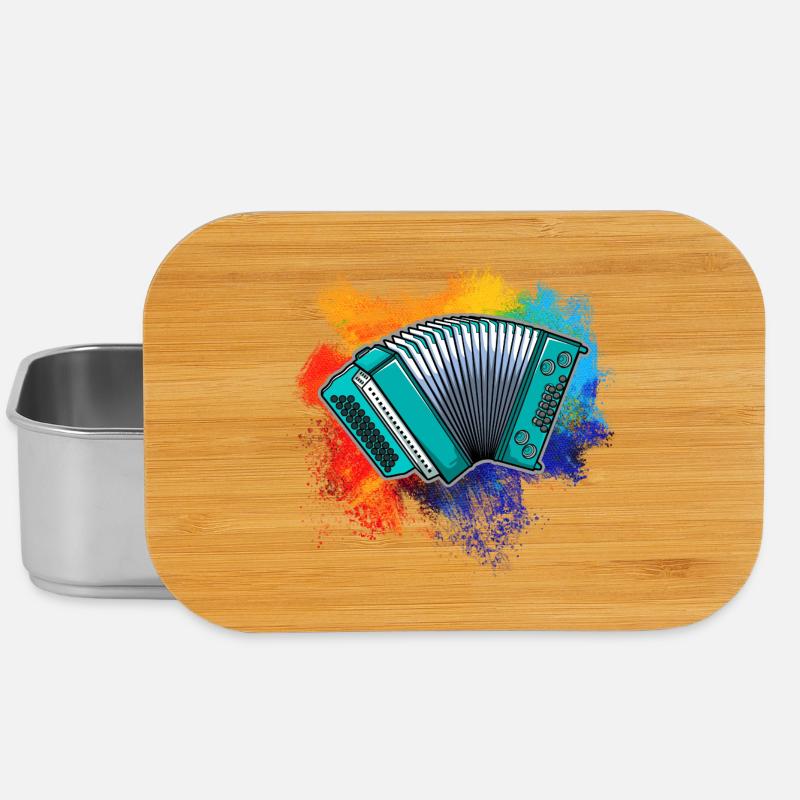 Colorful squeezebox - Lunch Box - silver