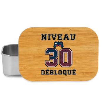 Niveau 30 Débloqué – Contrôleur Jeu - Boîte à goûter - argent - Devant