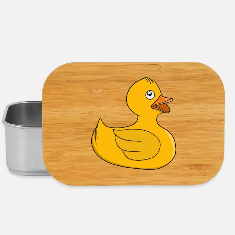 Sunny Rubber Duck - Lunch Box - silver