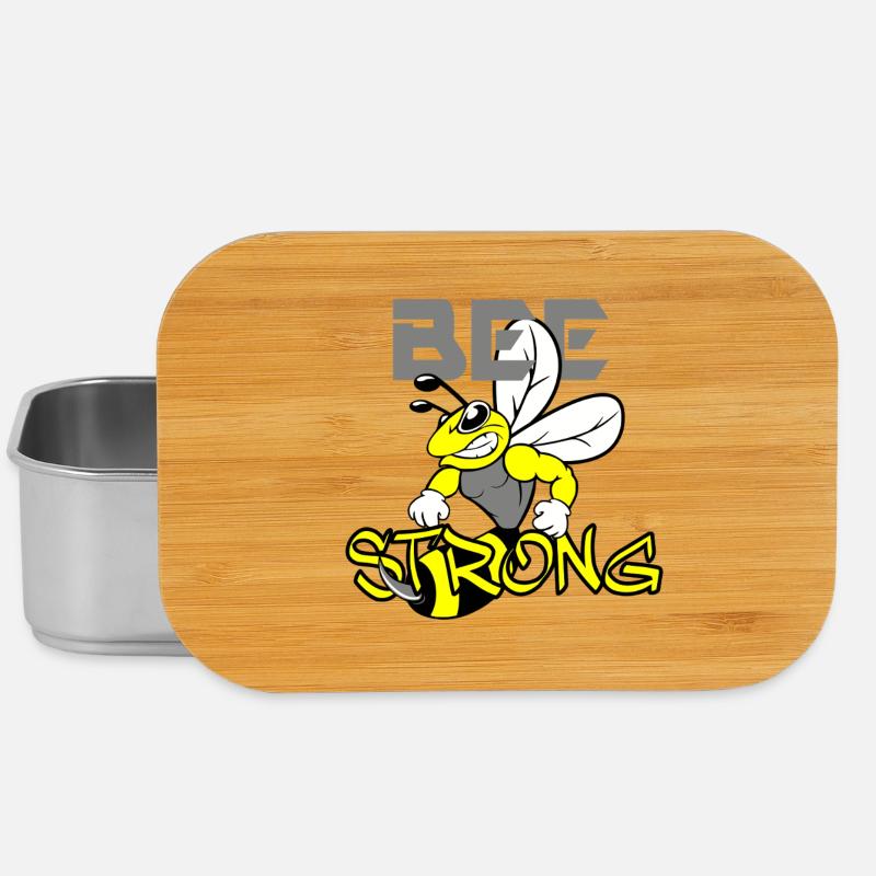 BEE STRONG Biene - Lunch Box - silver
