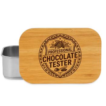 Barre de chocolat Cuisson de barres chocolatées - Boîte à goûter - argent - Devant