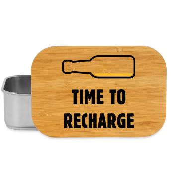 Time To Recharge (Beer / Beer / POS 2C) - Lunch Box - silver - Front