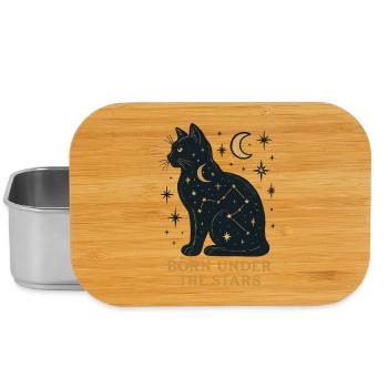 Sternenkatze Unter Sternen - Lunch Box - Silber - Vorne
