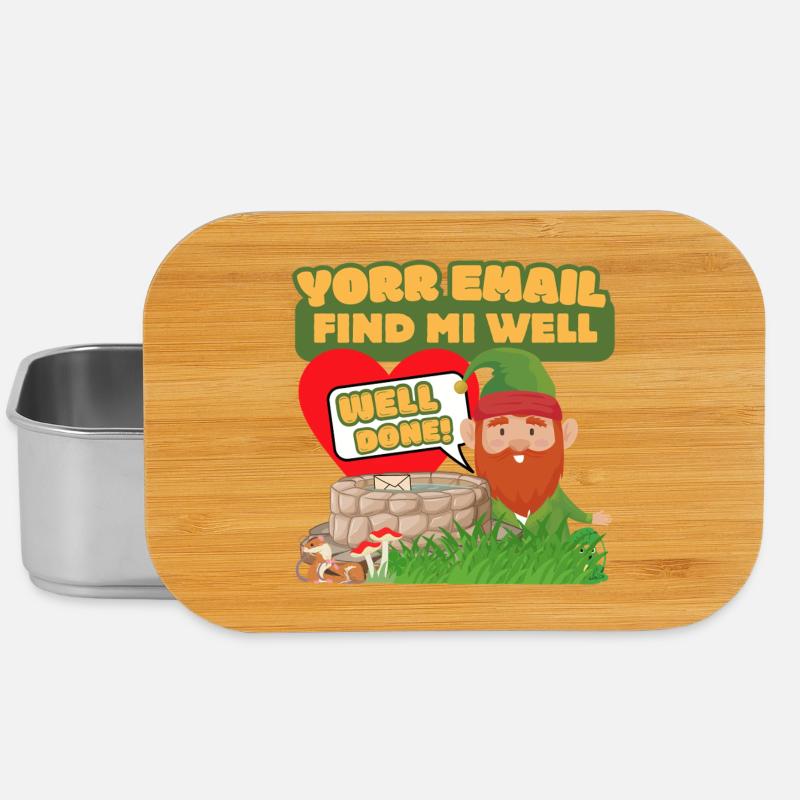 Votre e-mail Find Mi Well - Gnome Humour - Boîte à goûter - argent