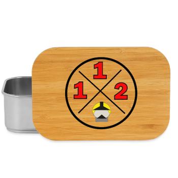 112- District logo - Fire brigade - Lunch Box - silver - Front