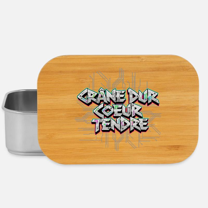 Cyber Electro - Hard Skull Soft Heart - Lunch Box - silver
