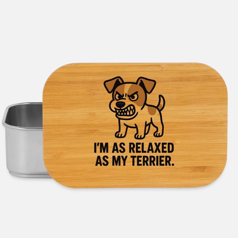 Entspannter Terrier Spruch - Lunch Box - Silber