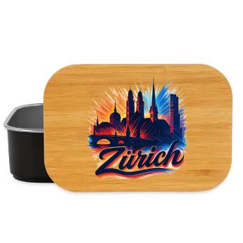 Skyline de Zurich – Silhouette épique moderne - Boîte à goûter - noir - Devant