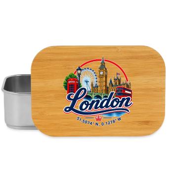 London - Great Britain - GB - Lunch Box - Silber - Vorne