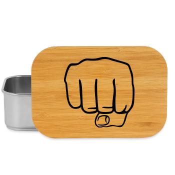 Faust | Fist | Hand - Boîte à goûter - argent - Devant