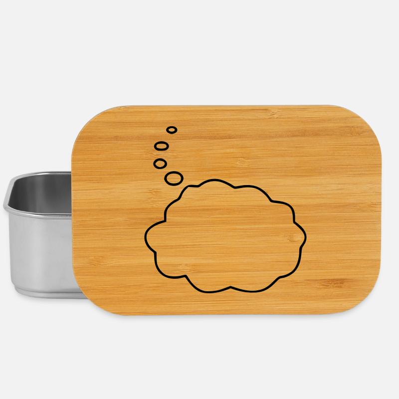 Speech Bubble / Thought Bubble - Lunch Box - silver