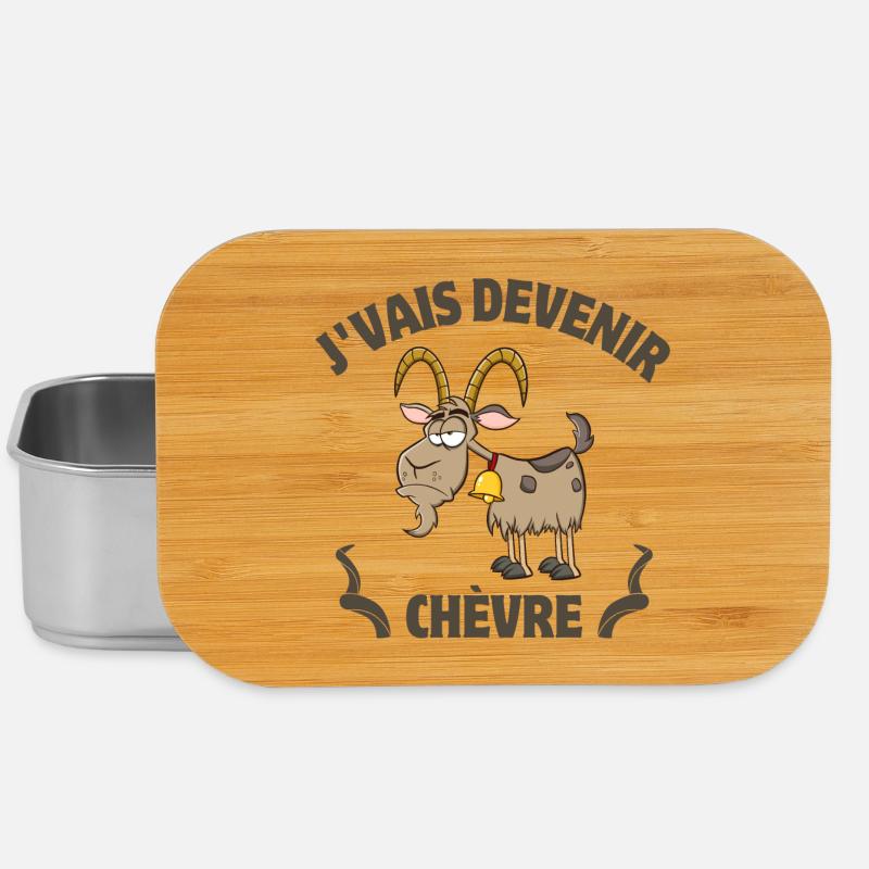 chèvre, chèvres, bouc - Boîte à goûter - argent