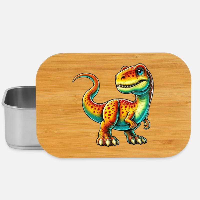 Dinosaure - Boîte à goûter - argent