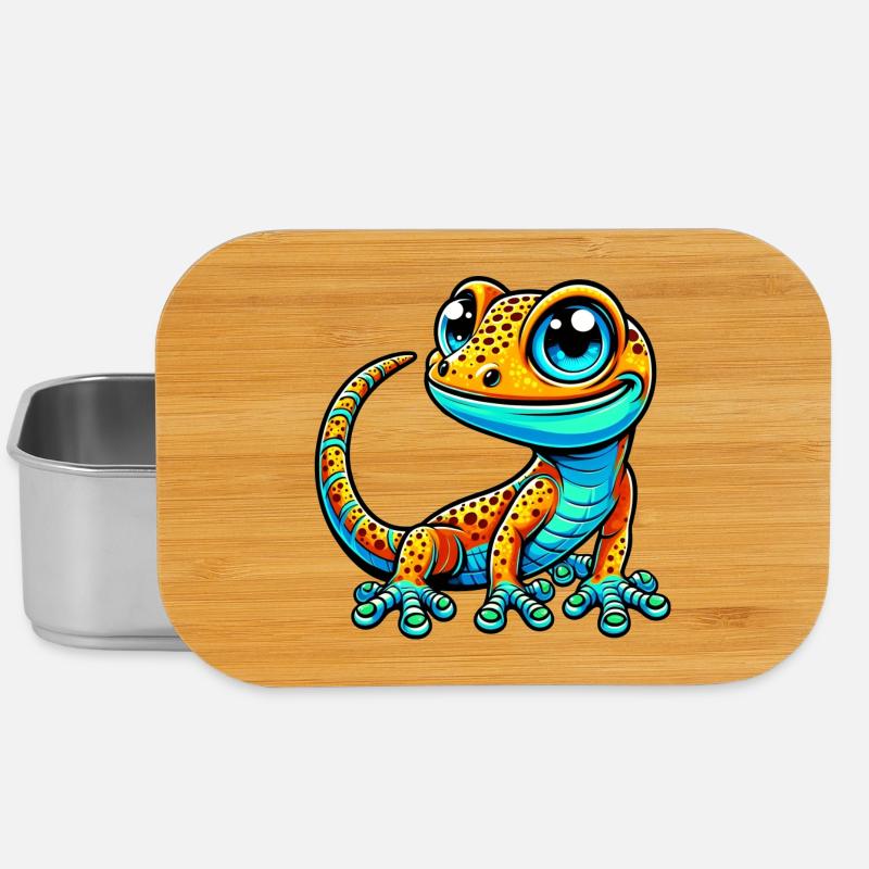 Gecko - Lunch Box - Silber