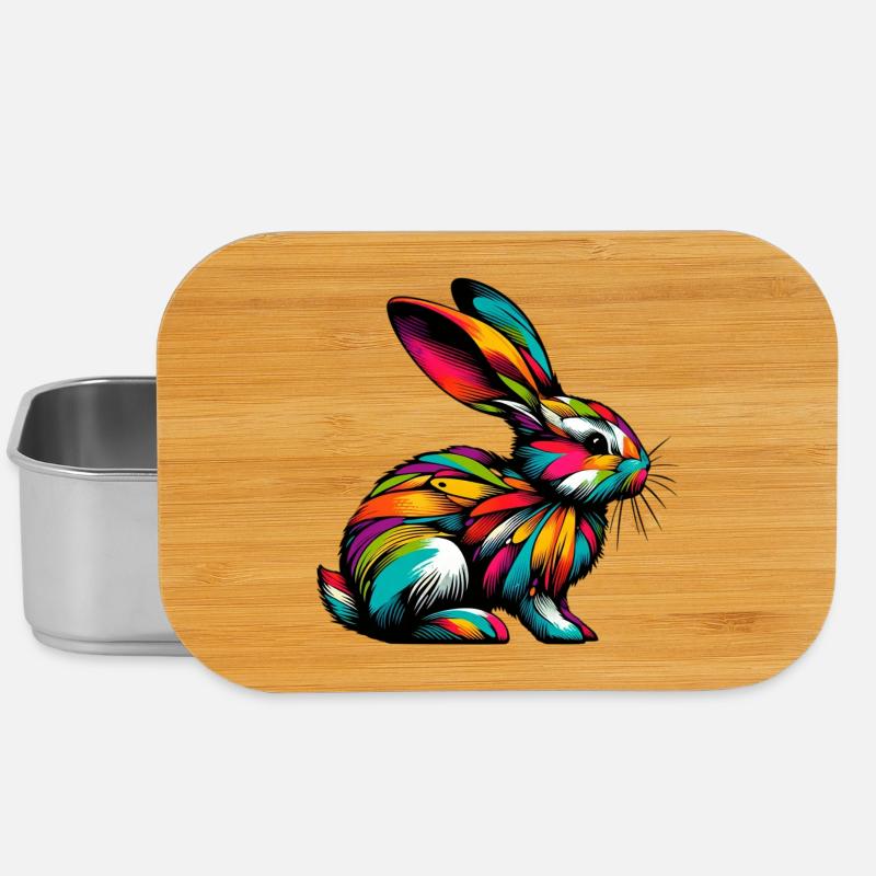 Kaninchen - Lunch Box - Silber