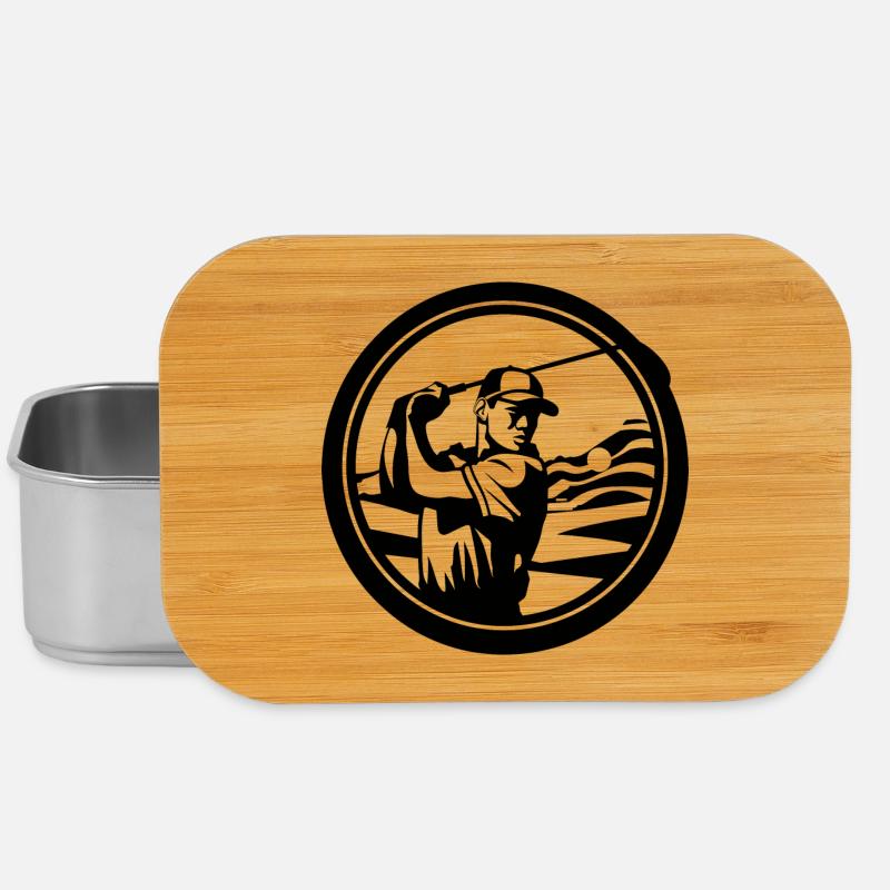 Golfspieler - Lunch Box - Silber
