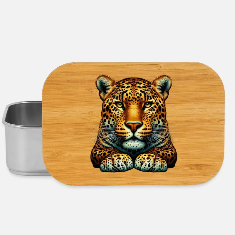 Leopard - Lunch Box - Silber