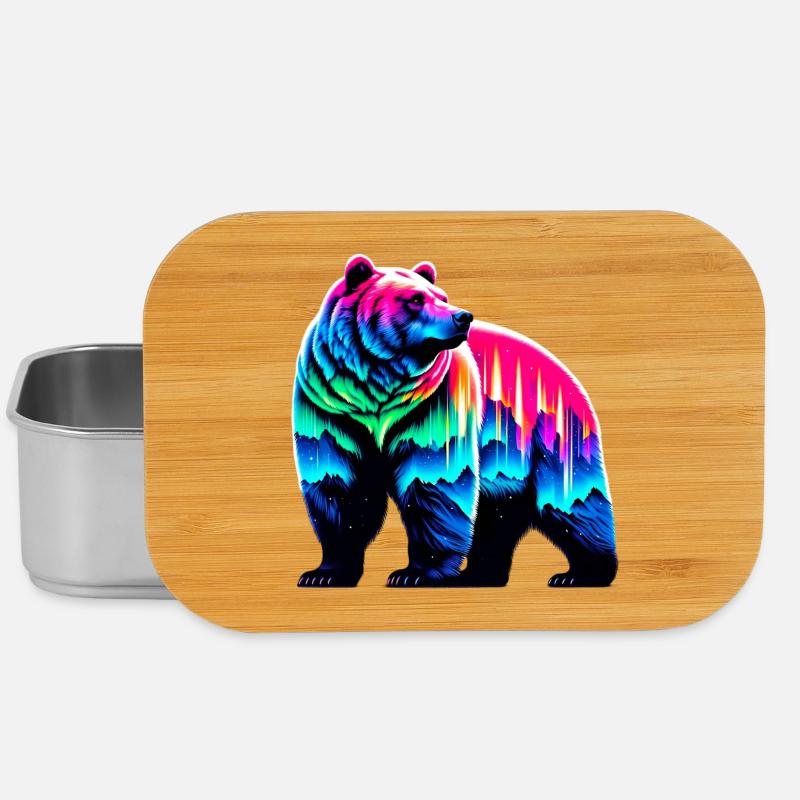 Bär - Lunch Box - Silber