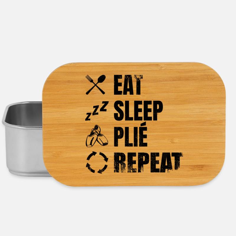 Manger dormir Plié Répéter - Boîte à goûter - argent