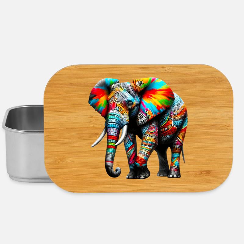 Elefant - Lunch Box - Silber