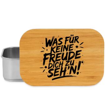 Was für keine Freude Dich zu seh'n - Lunch Box - Silber - Vorne