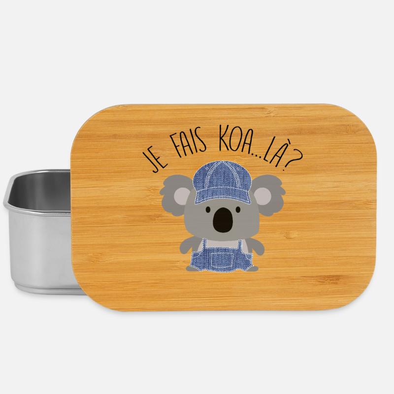 Koala Style Denim Casual - Lunch Box - Silber