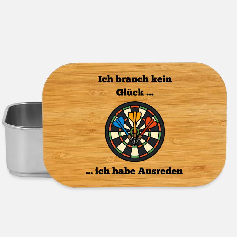 Buntes Dartboard Motiv - Lunch Box - Silber