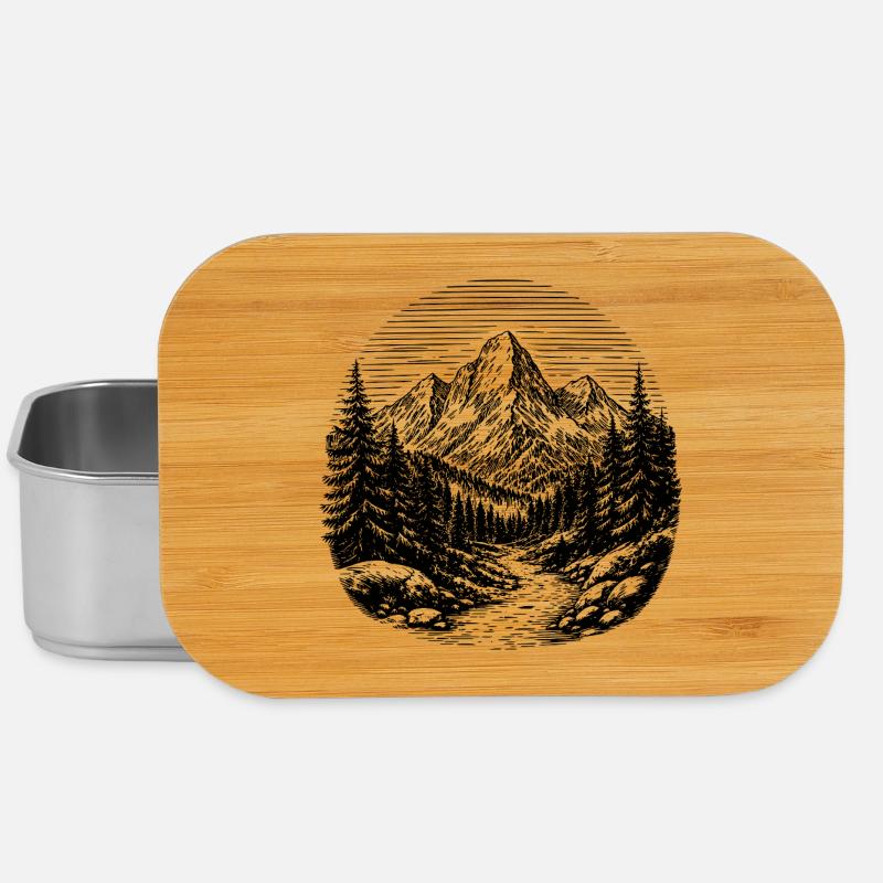 Chemin à travers la forêt - Boîte à goûter - argent