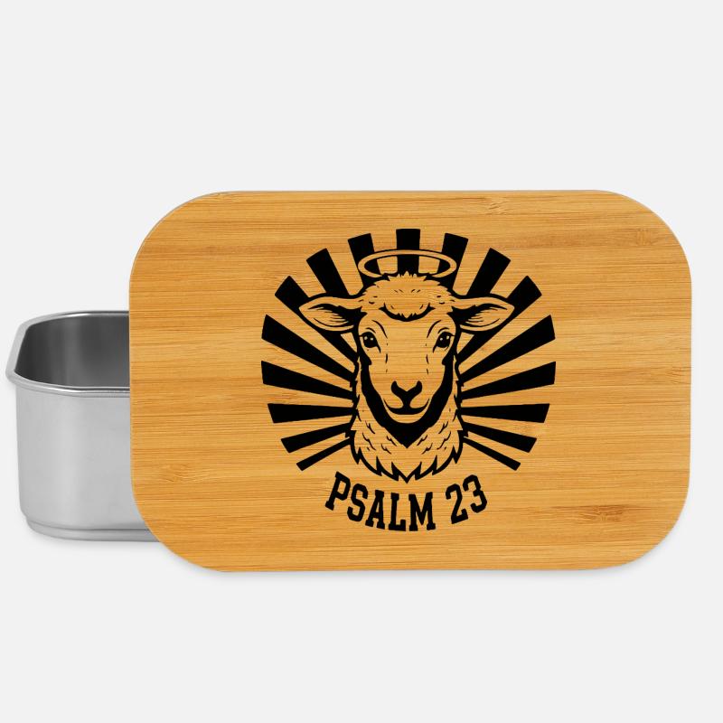 Psalm23-Lamm - Lunch Box - Silber