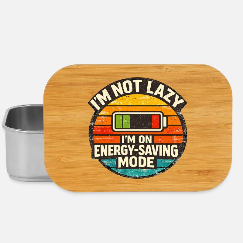 Energy Saving Mode Humor - Lunch Box - silver