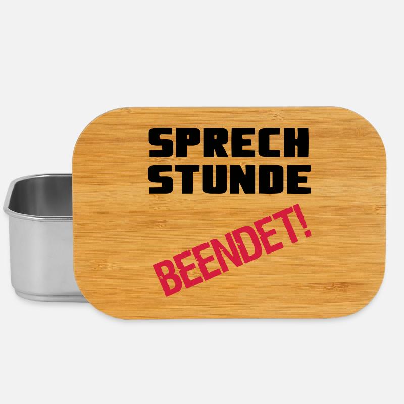 Sprechstunde beendet Medizin Spruch Geschenk - Lunch Box - Silber