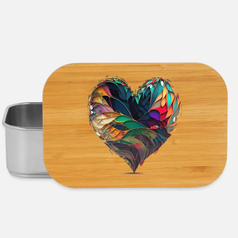 Herz - Lunch Box - Silber