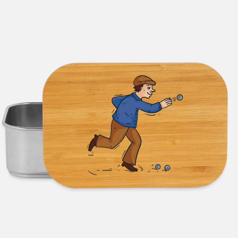 Boules boules boules pour boule pétanque boule - Boîte à goûter - argent