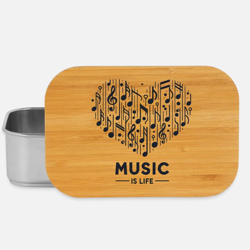 Musik ist Leben - Lunch Box - Silber