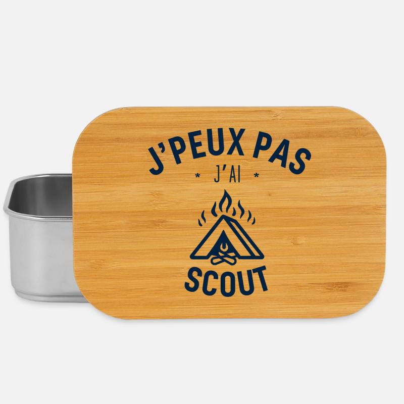 J peux pas j ai Scout - Boîte à goûter - argent