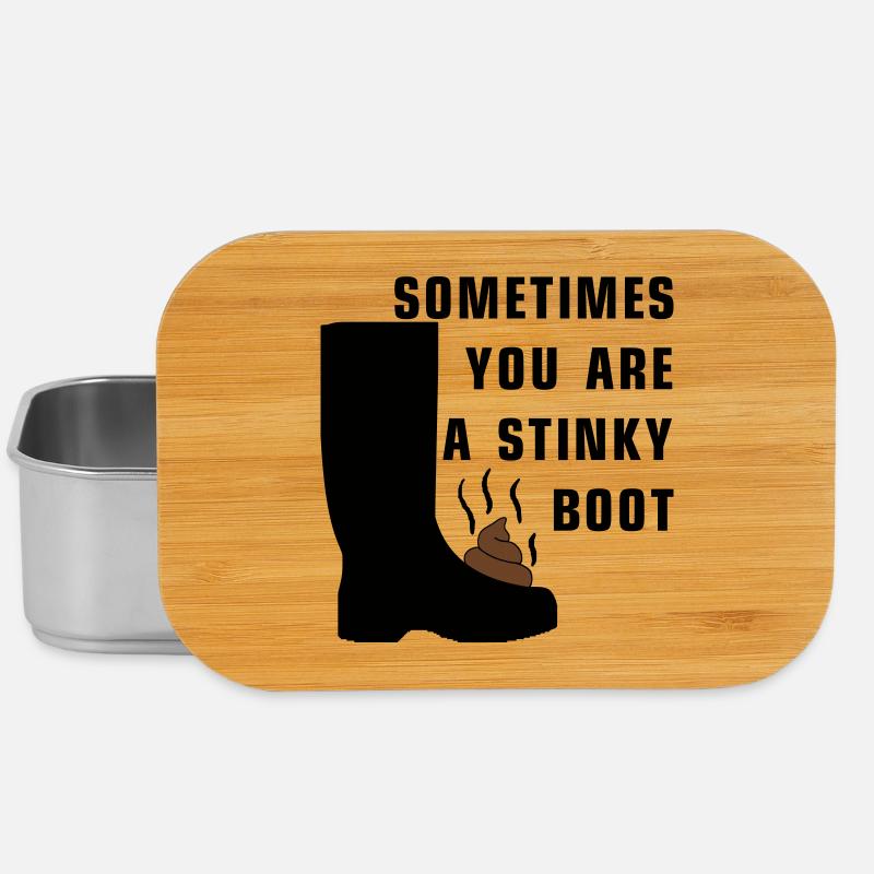 Sometimes you are a stinky boot - Lunch Box - Silber