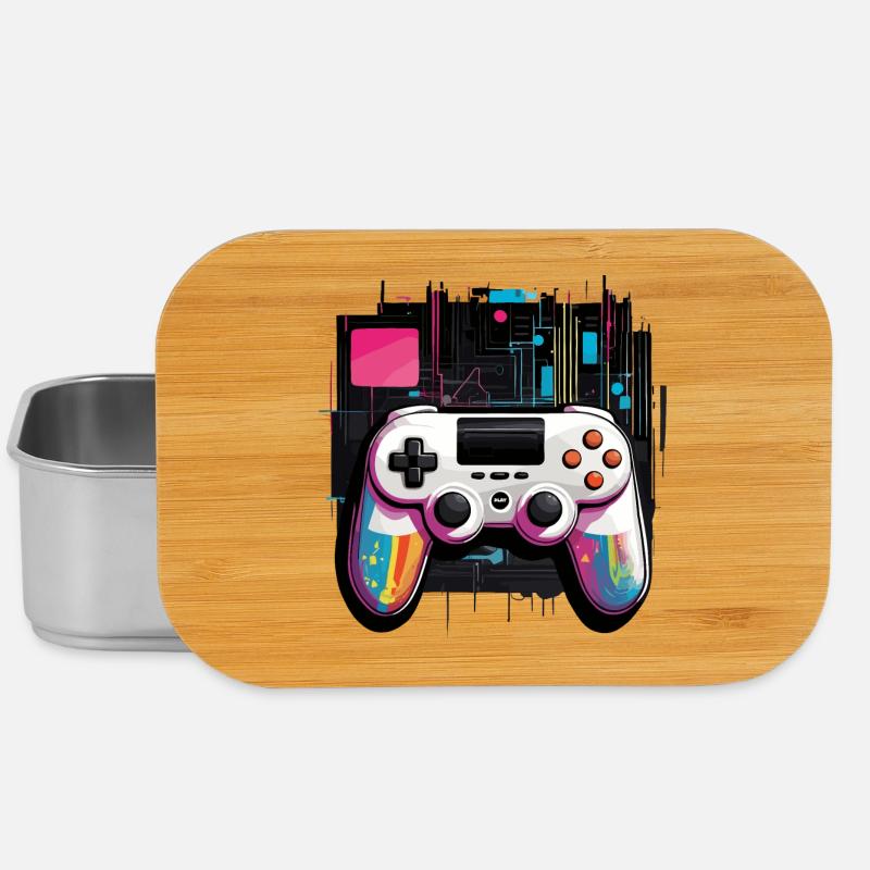 Gamer Controller - Lunch Box - Silber
