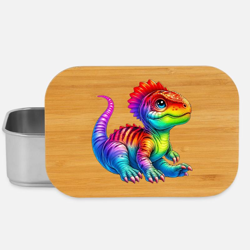 Dinosaurier - Lunch Box - Silber
