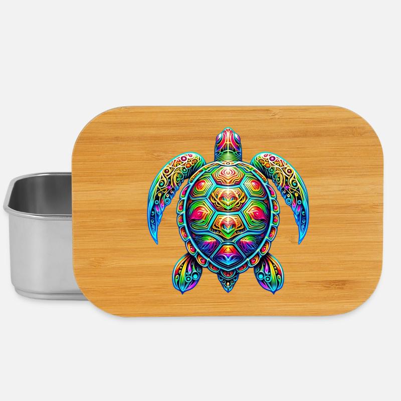 Schildkröte - Lunch Box - Silber