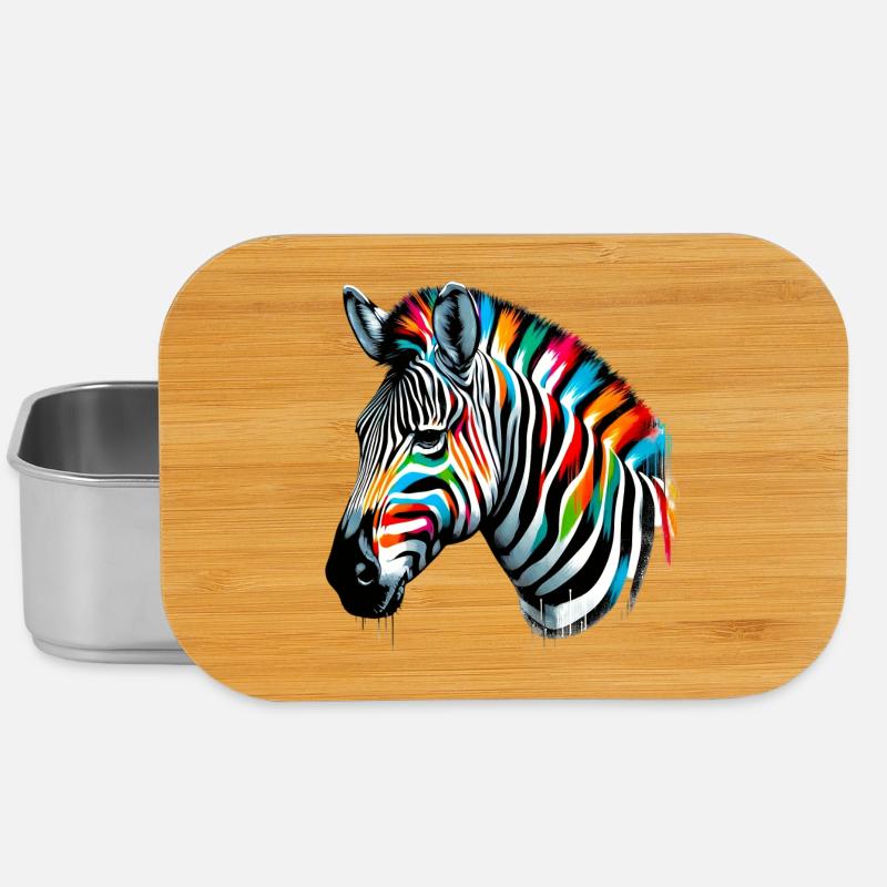 Zebra - Lunch Box - Silber