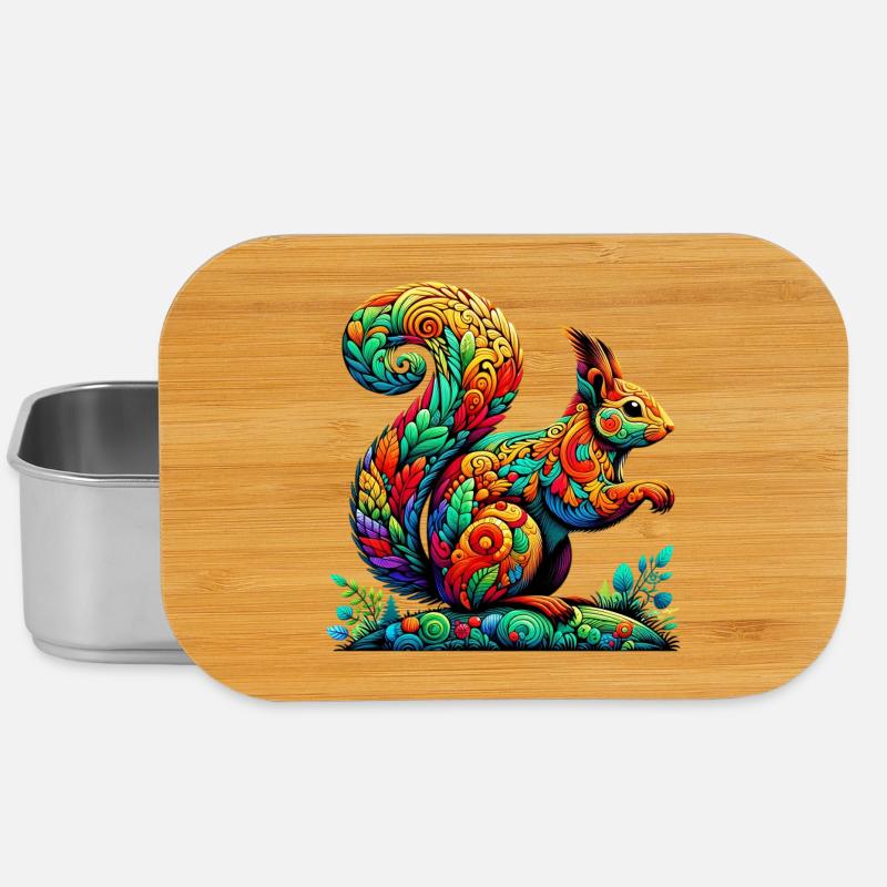 Eichhörnchen - Lunch Box - Silber