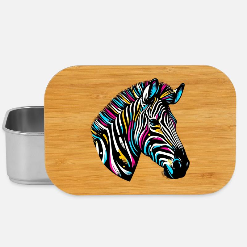 Zebra - Lunch Box - Silber