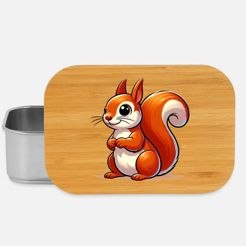 Eichhörnchen - Lunch Box - Silber